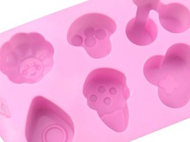 Molde silicona helado hongo y otros
